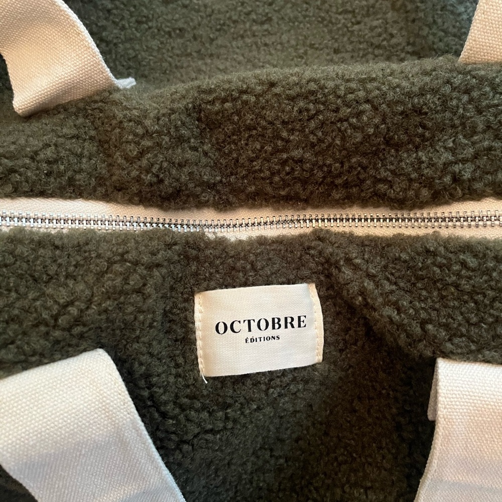 NWOT Men's Fleece Olive Green Bowling Bag - Picture 4 of 8
